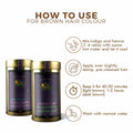 O4U Indigo Powder & Henna Leaf Powder Combo - Hair Colour & Grey Manage